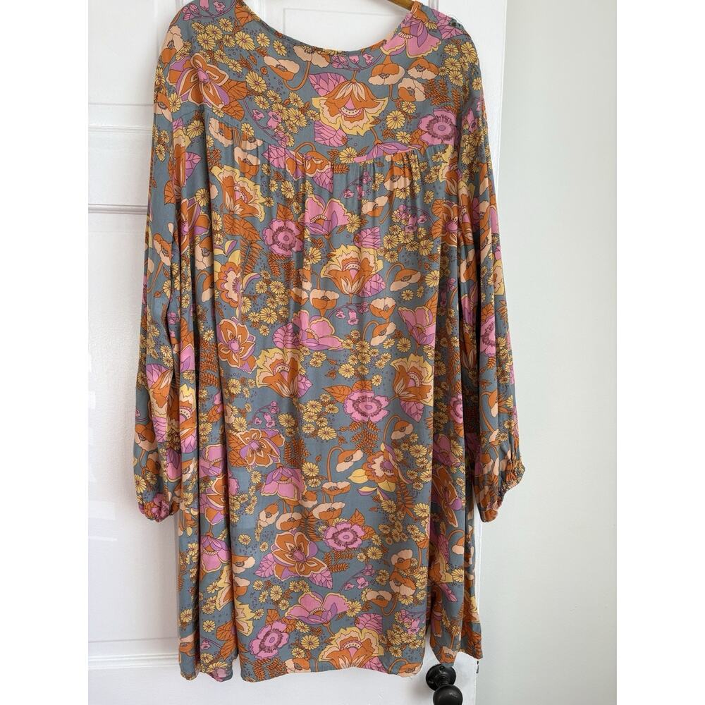 Rusttydustty 2XL Dress Floral Boho Cottagecore Retro Vacation Hippie Chic Whimsy - Picture 8 of 11